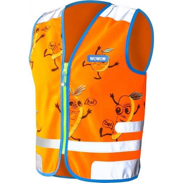 WOWOW Comic Veggie Jacket Oranje - Fluohesje kind EN17353